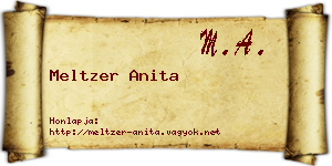Meltzer Anita névjegykártya